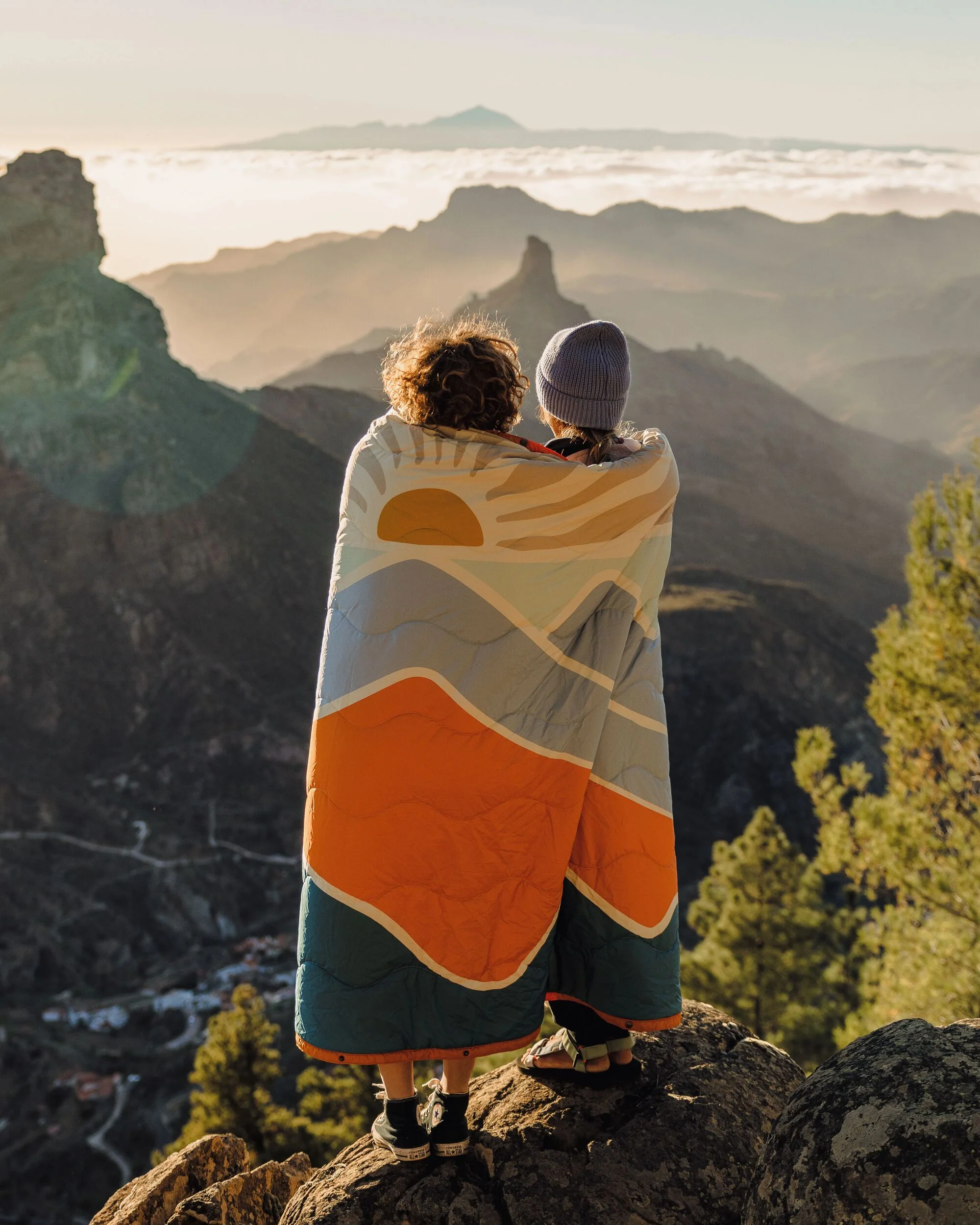 Cabin Sherpa Blanket - Cornflower