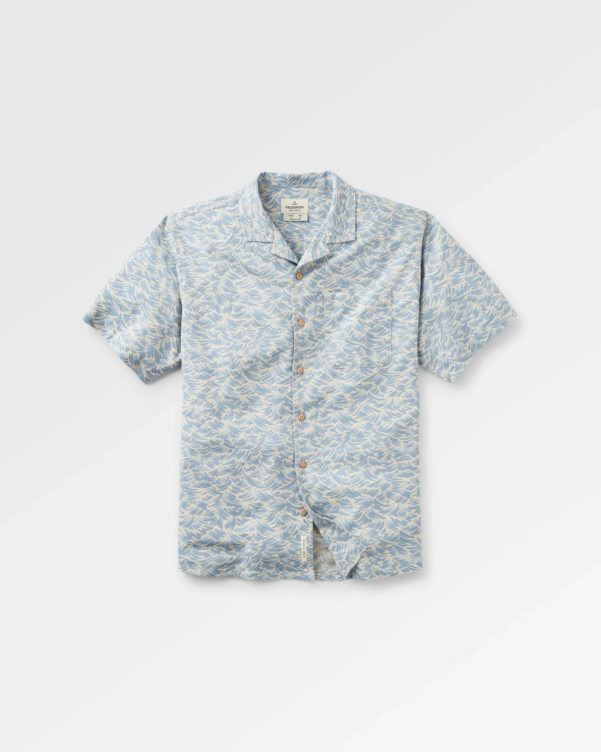 Cove Organic Cotton Textured Shirt - Waves Birch