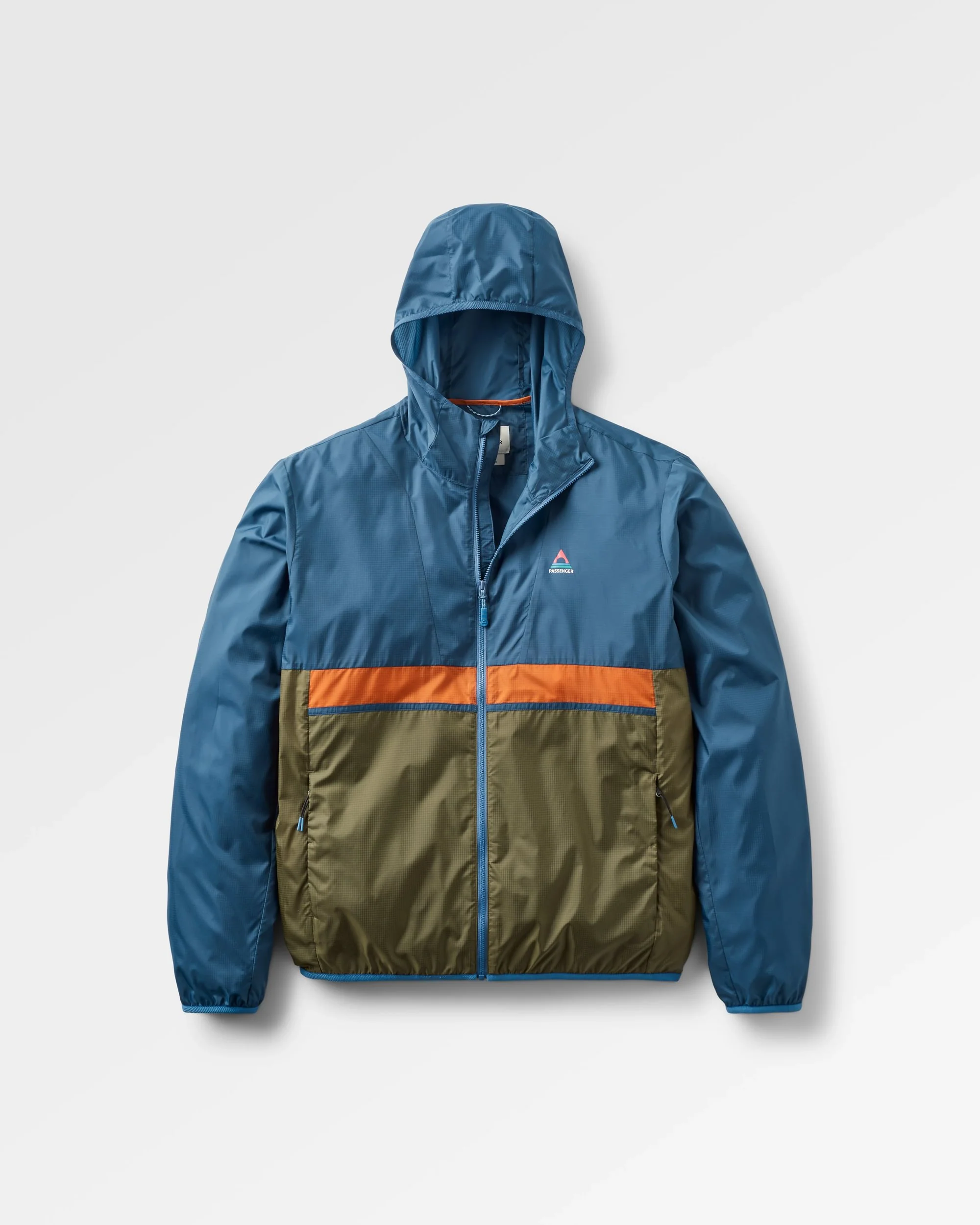 Gusto Windshell Jacket - Khaki/Dark Denim