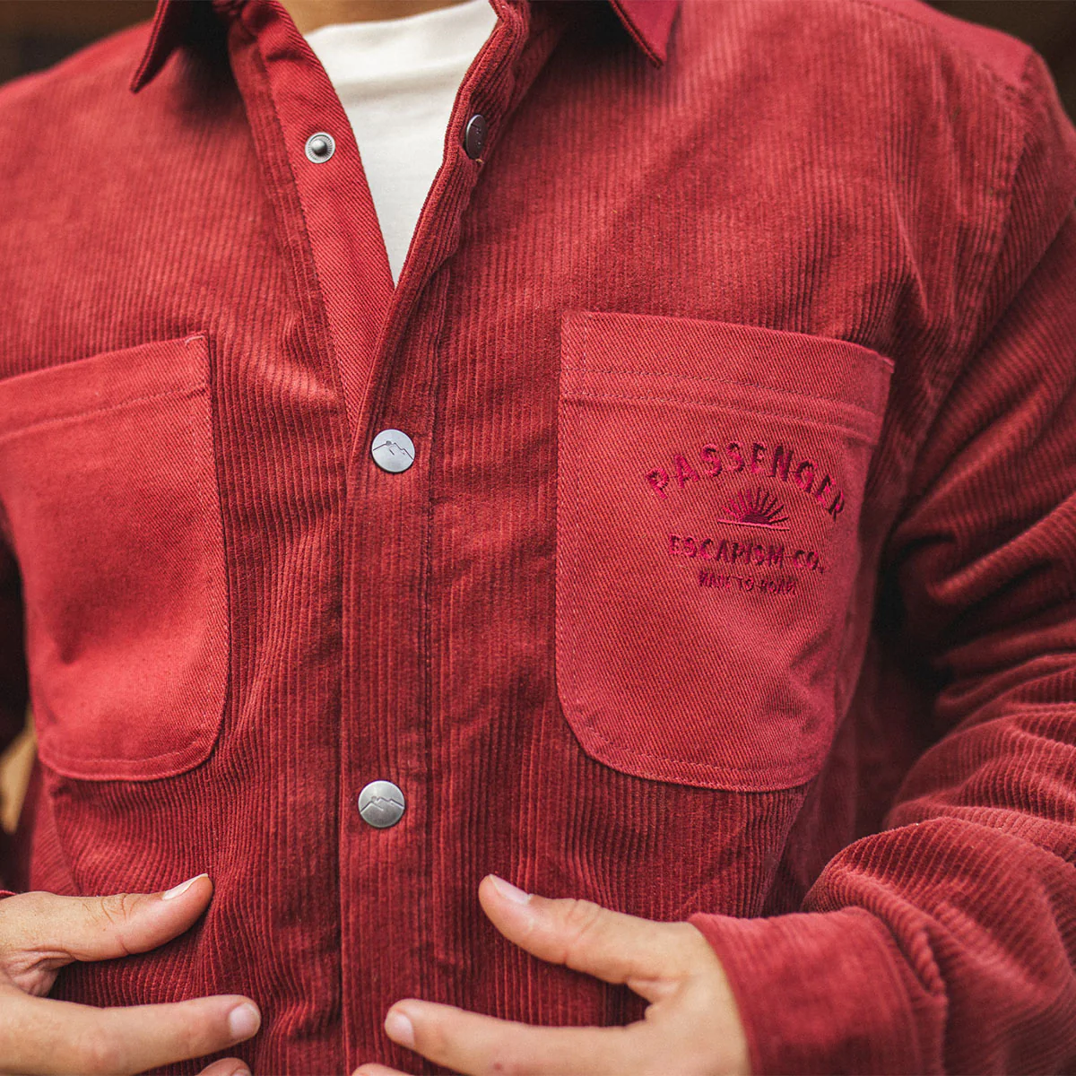 Kodiak Sherpa Lined Cord Overshirt - Russet Brown - Image 5