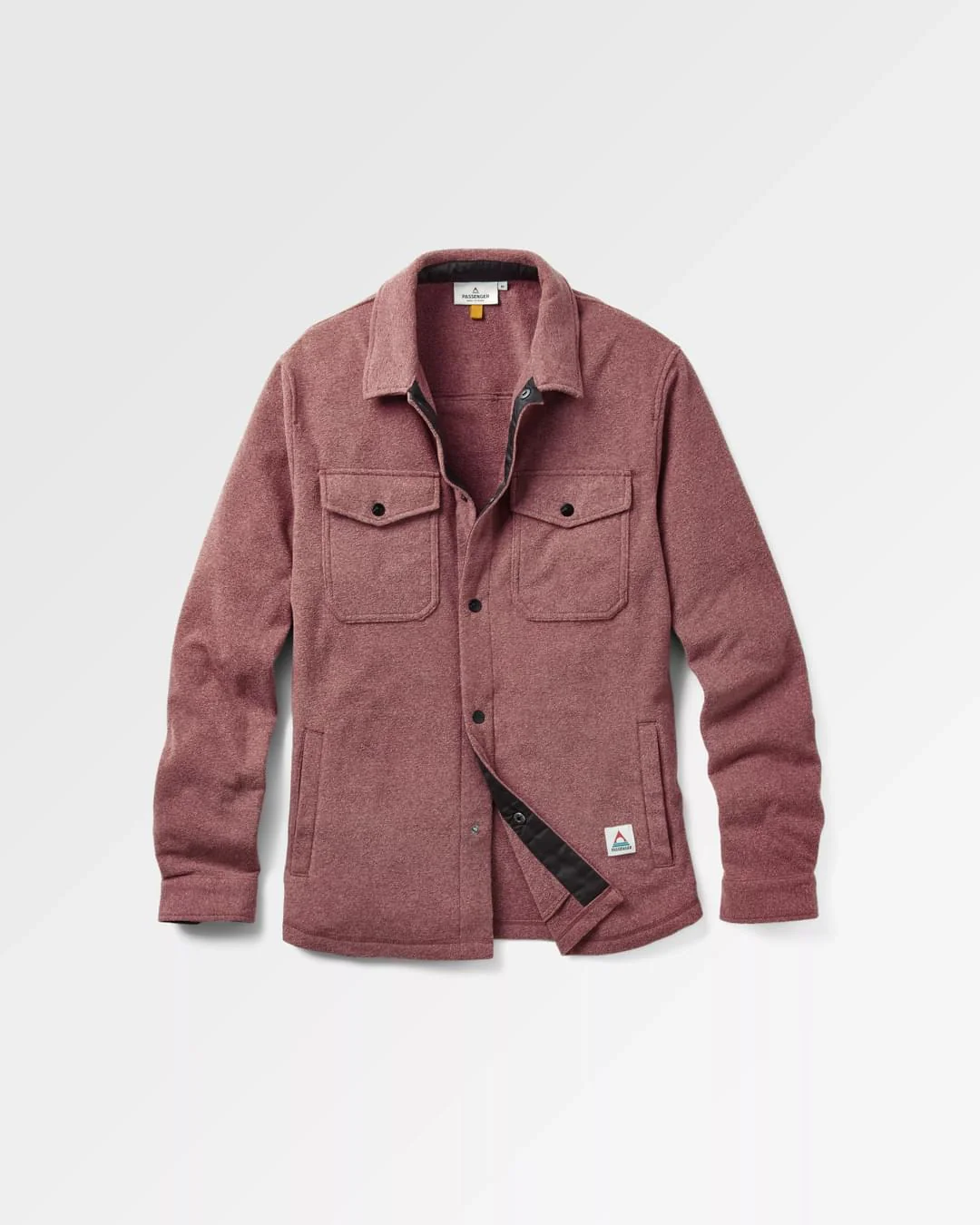 Maple Polar Fleece Shirt - Wine Marl