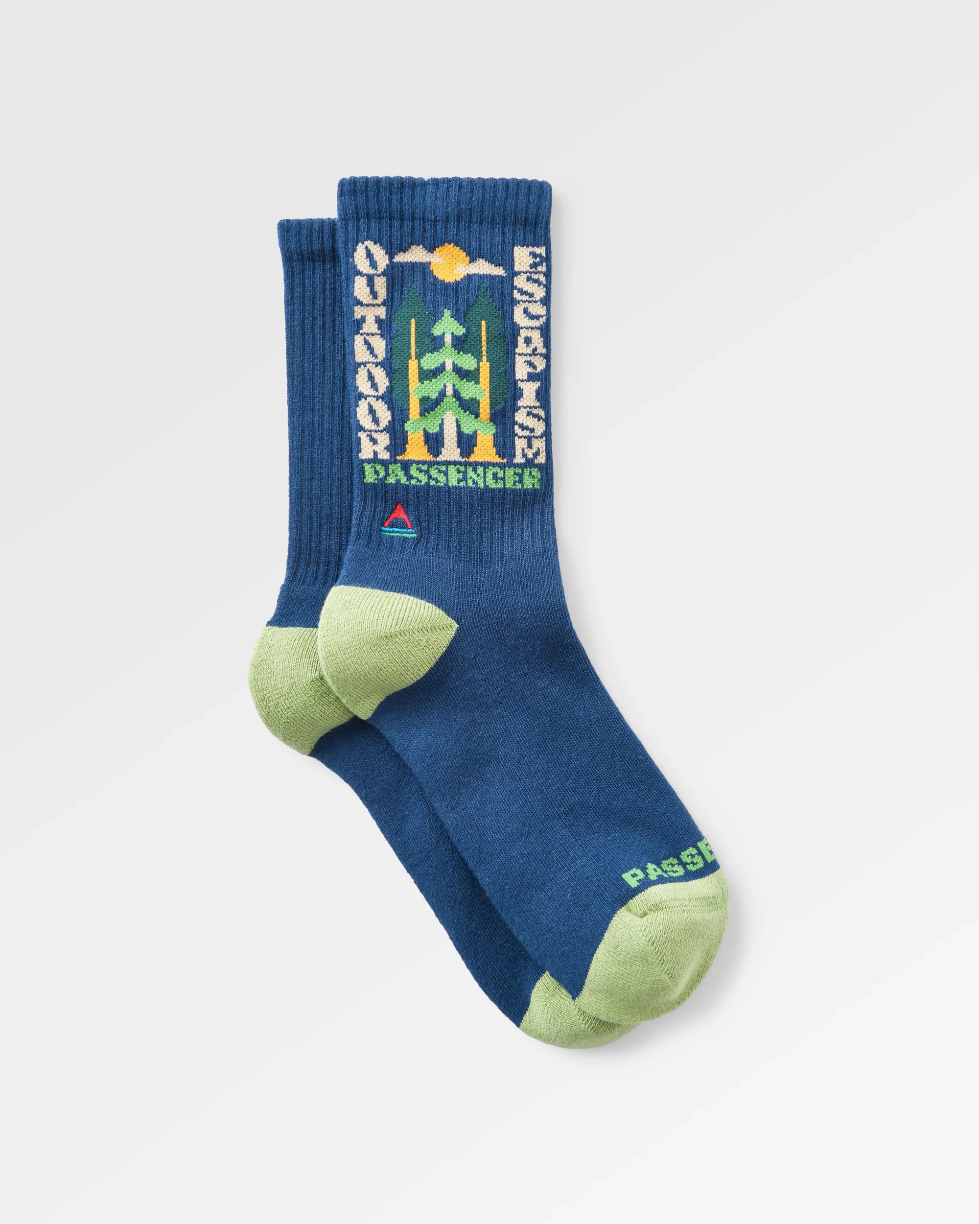 Outdoor Escapism Socks - Purple Indigo