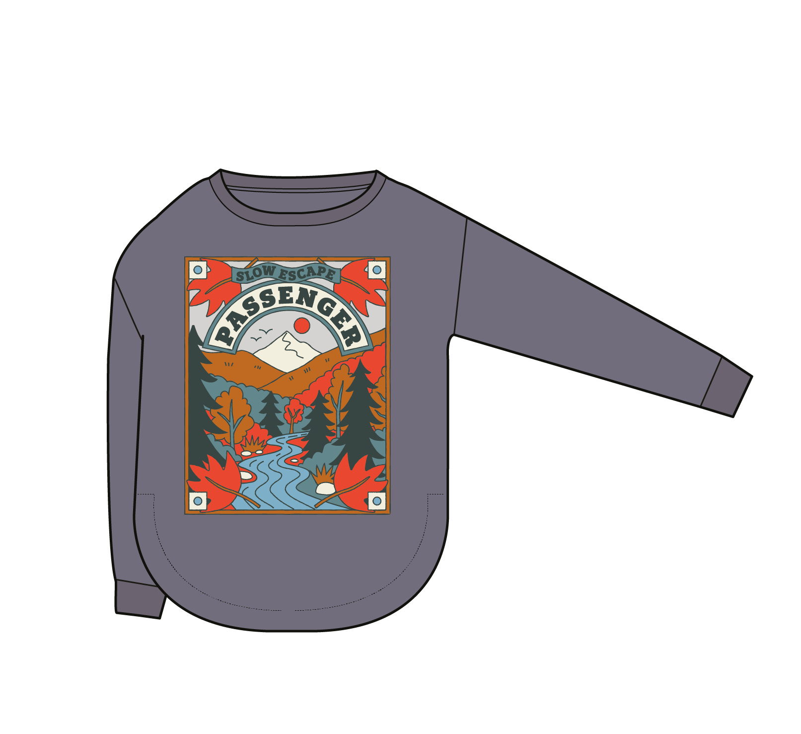 Rambling LS T-Shirt - Charcoal - Image 5
