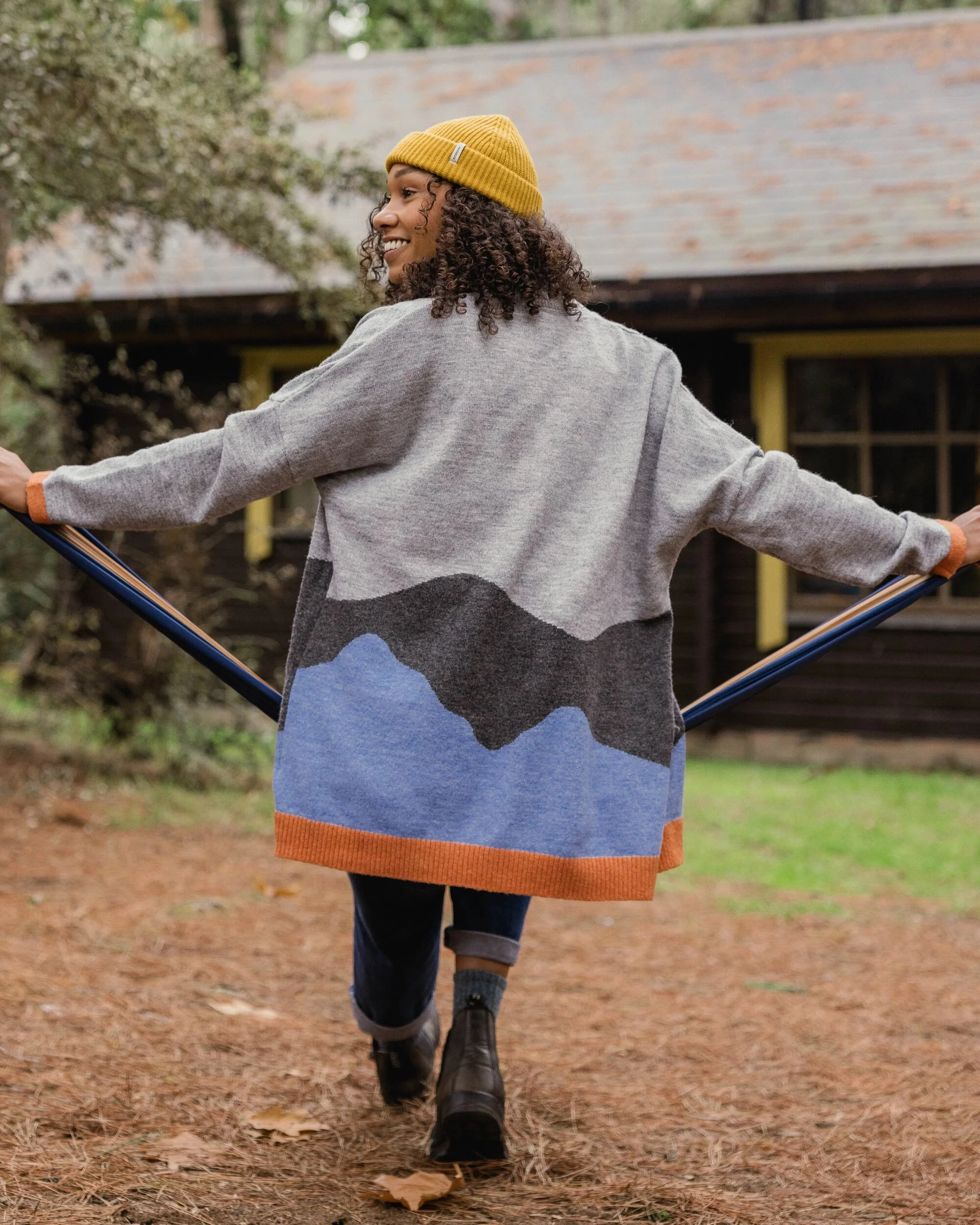 Scenic 'Light' Long Knitted Cardigan - Scenic Grey