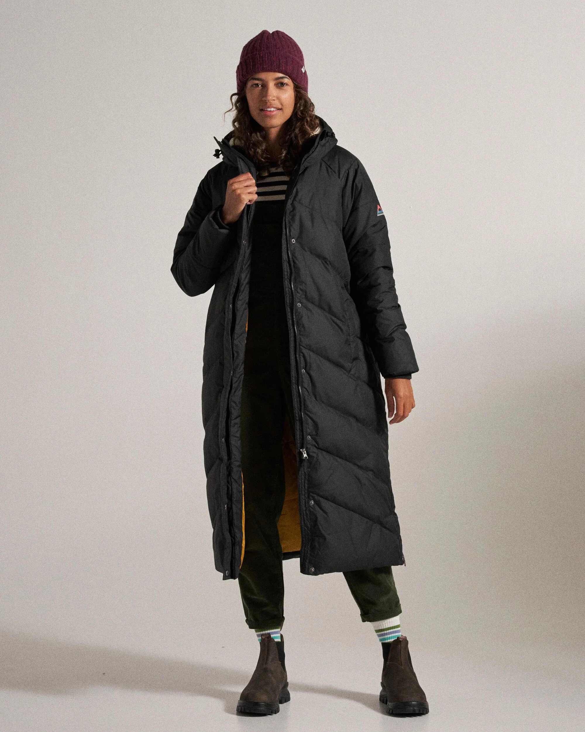Tasman Long Insulated Jacket - Black