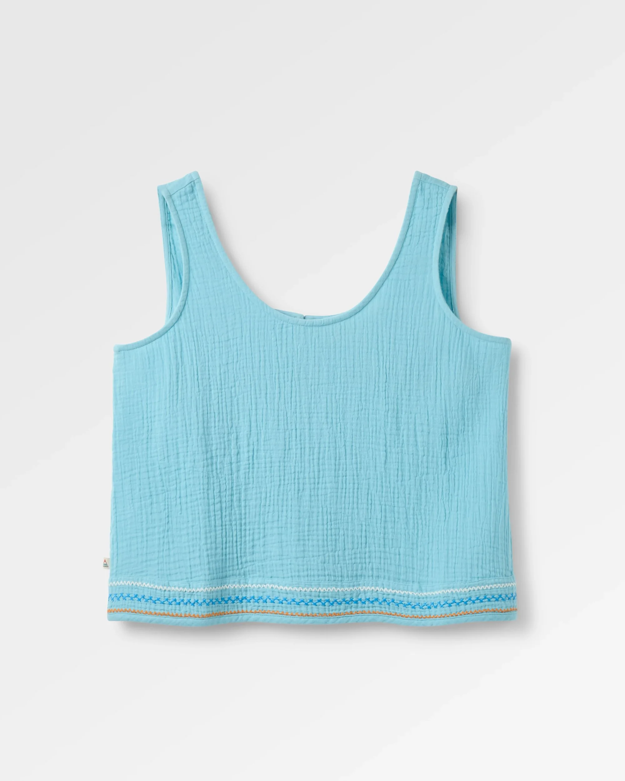 Waveney Top - Retro Blue